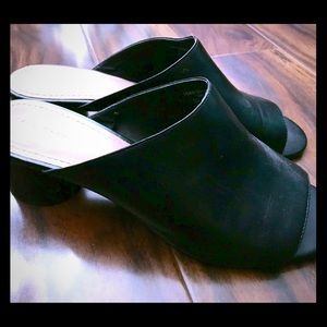 Zara Round Heel Mules Sandals